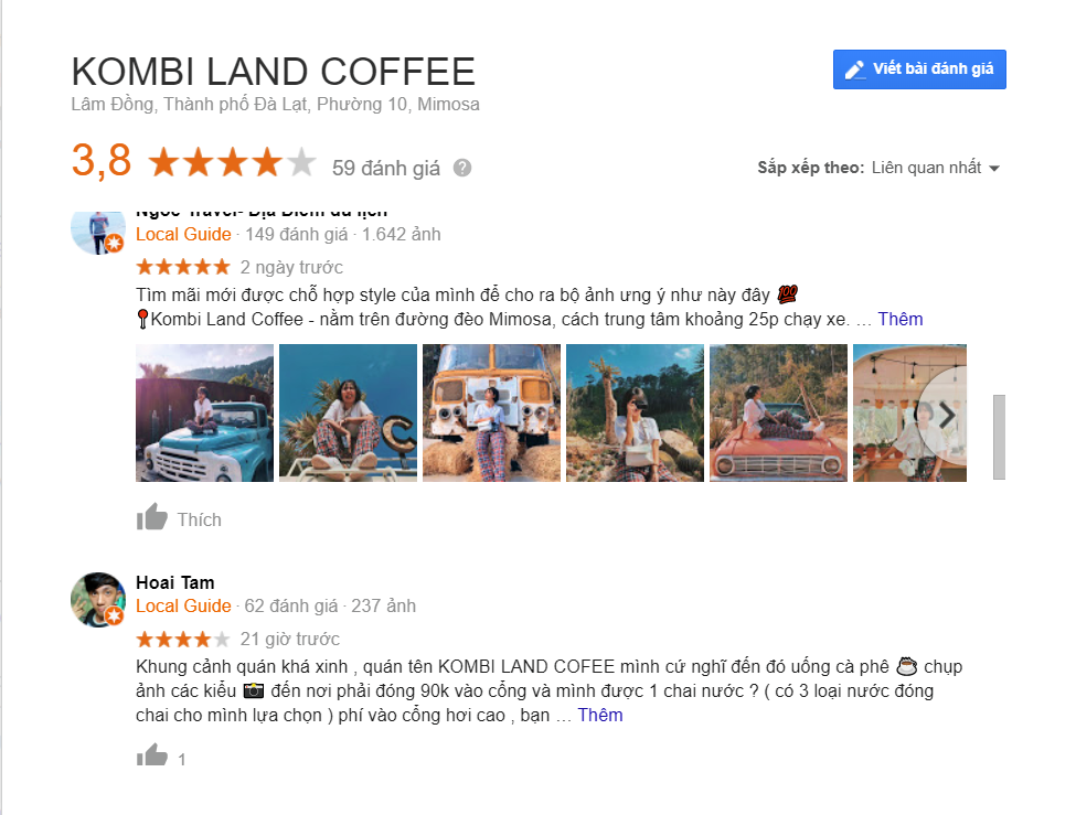 Review Kombi Land Đà Lạt