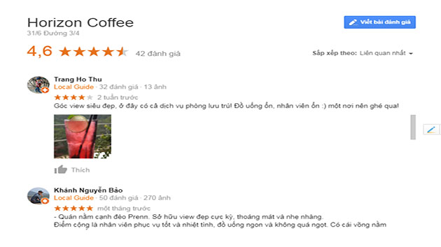 Review quán cafe horizon Đà Lạt